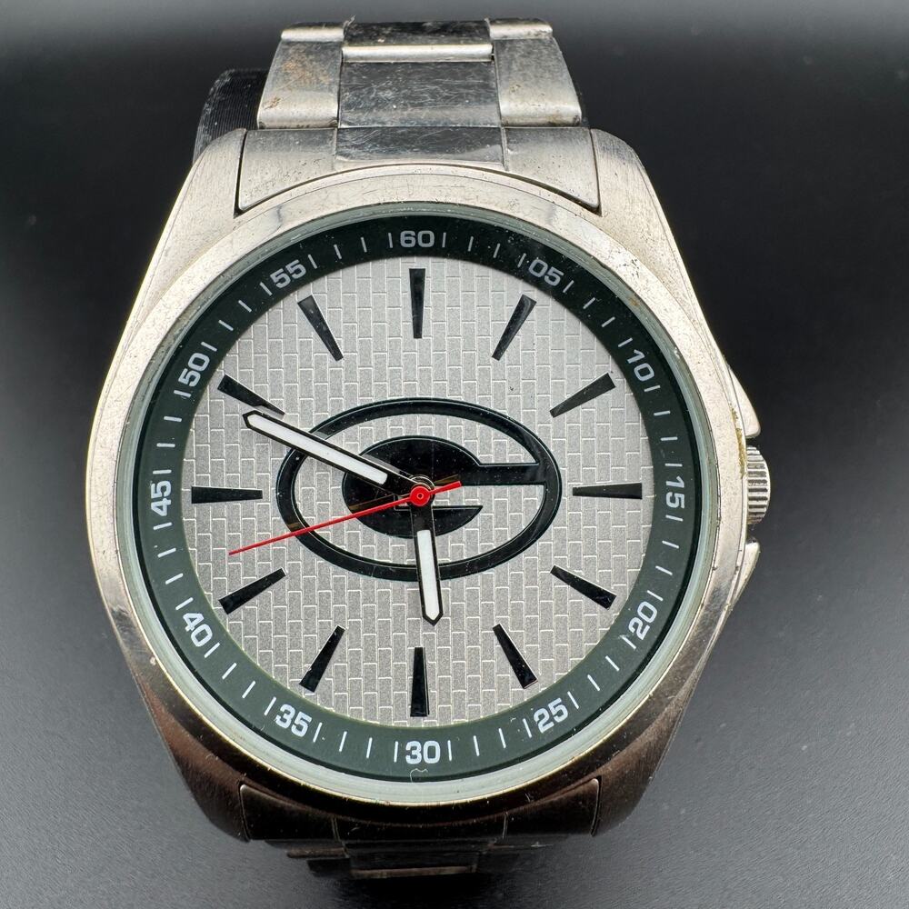 Green Bay Packers NFL Game Time Watch Stainless Steel Mens